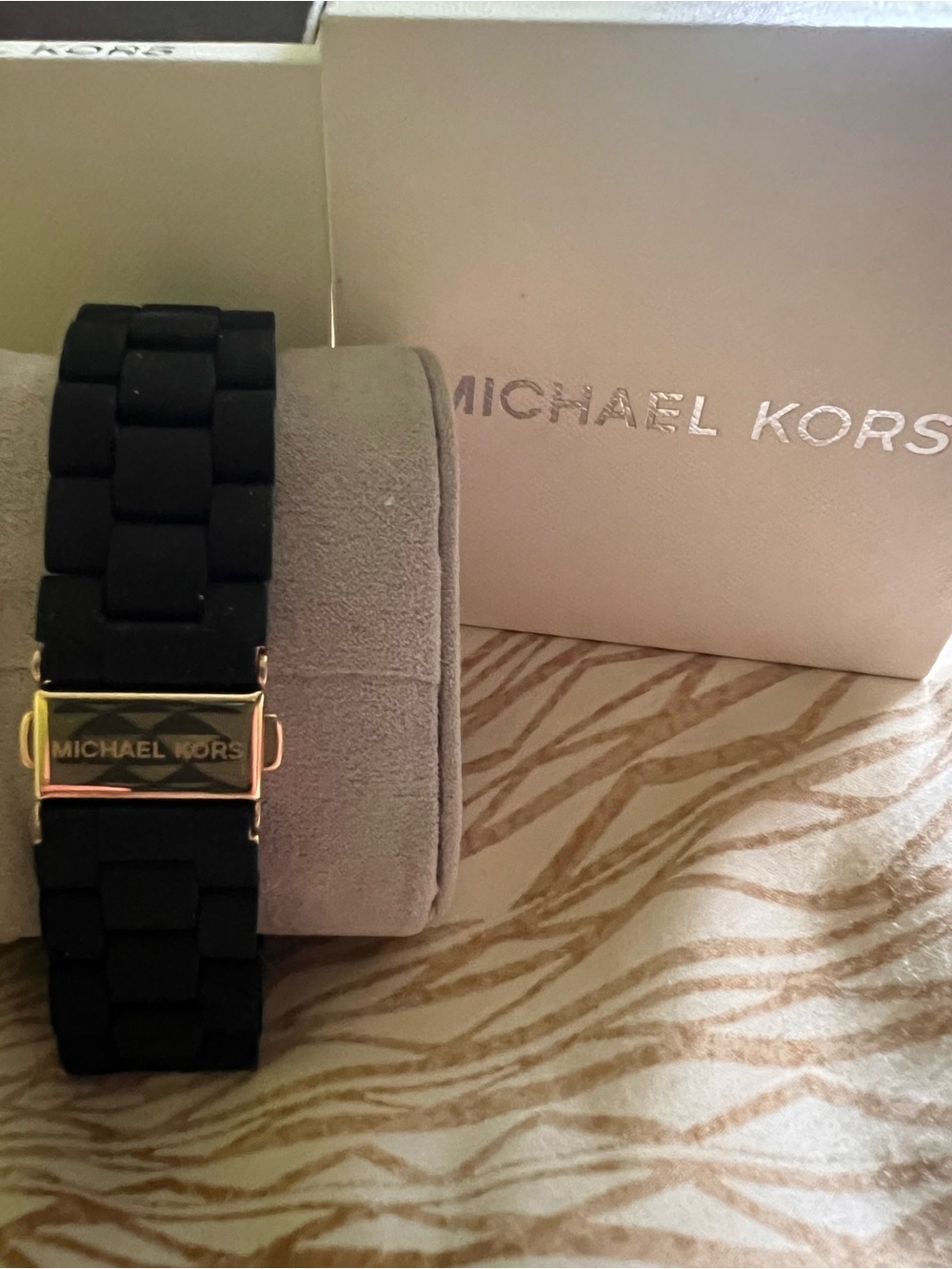 Michael Kors Black and Gold Chronograph Watch - Picture 4 of 4